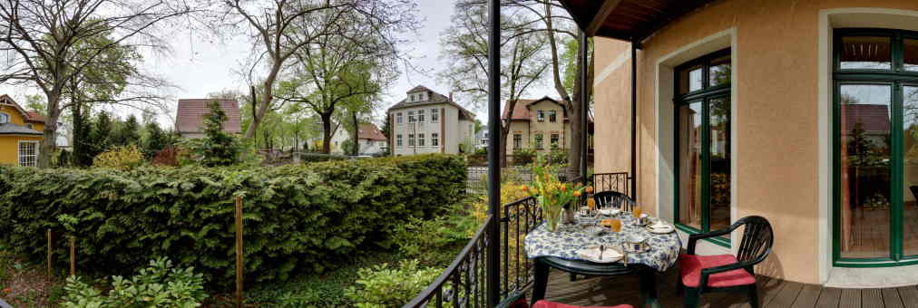 Ferienwohnung Berlin Villa-Seepark Balkon